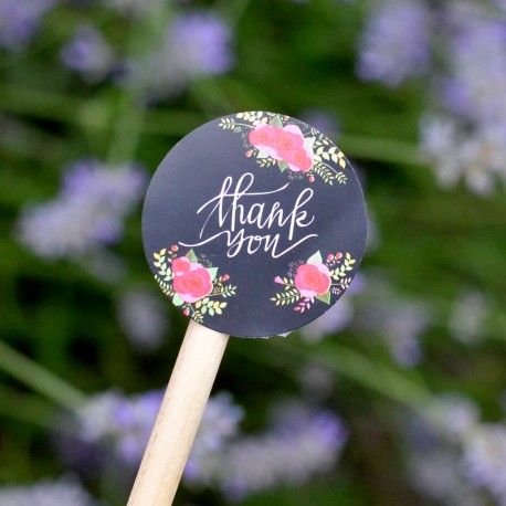 Roses Thank you Stickers