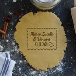 Petit Beurre Custom cookie cutter with name and heart - Personalized
