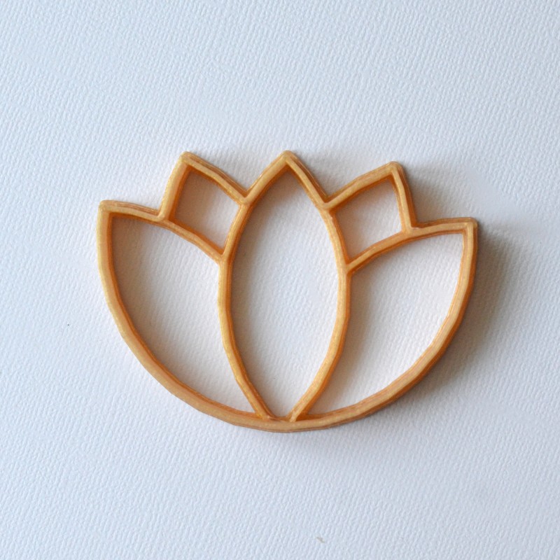 Lotus Flower cookie cutter La Boîte à Cookies