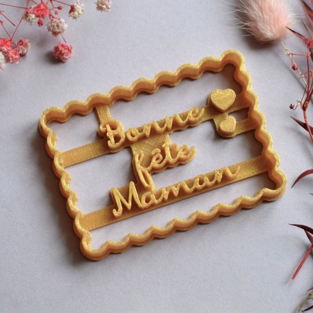 Petit Beurre "Bonne fête Maman" cookie cutter