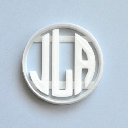 Monogram cookie cutter - personalized