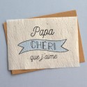 Greeting card father's day - seed paper