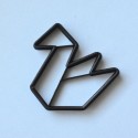 Paper Swan Origami cookie cutter