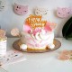 Décoration de gâteau Happy Birthday avec Prénom (personnalisable) - Cake Topper