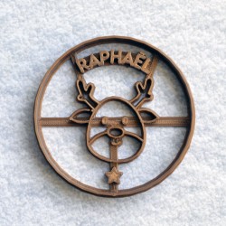 Custom Reindeer cookie cutter