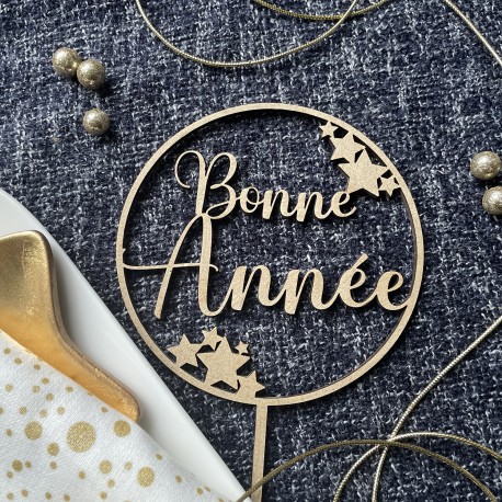 Bonne année Cake Topper - New Year Eve Cake Topper