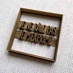 Je ne râle pas je m'exprime cookie cutter