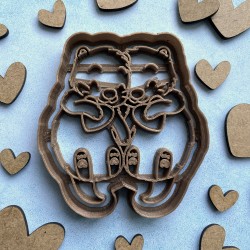 Loving otters cookie cutter