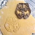 Loving otters cookie cutter