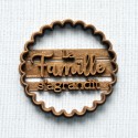 La Famille s'agrandit cookie cutter - scalloped circle