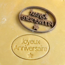 Joyeux anniversaire cookie cutter