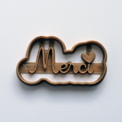 Merci cookie cutter - Heart