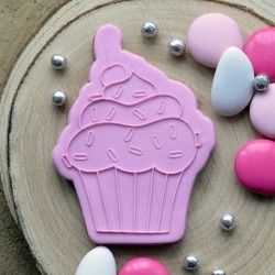 Cupcake Fondant Embosser with cookie cutter