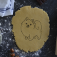 Pomeranian German Spitz cookie cutter
