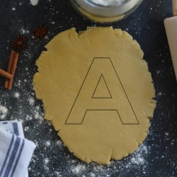 Aplhabet cookie cutter 10cm
