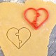 Puzzle Heart cookie cutter