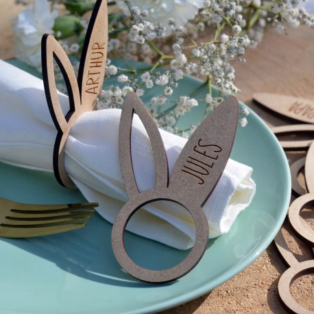 Custom Wood Napkin Ring - Easter