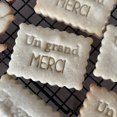 Petit Beurre cookie cutter Un grand Merci - Wedding