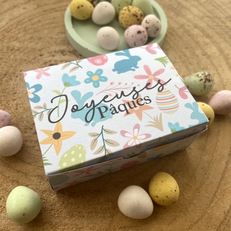 Printable cookie box - Joyeuses Pâques