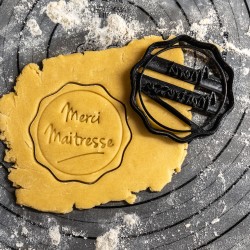 "Merci Maitresse" cookie cutter - Teacher's Day