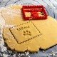 Dog paw Petit Beurre Custom cookie cutter with name - Personalized