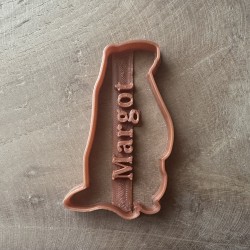 Custom Rabbit Silhouette cookie cutter