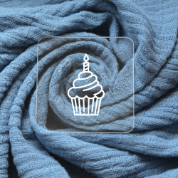 Embosseur cupcake bougie