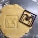 Heart with hands cookie cutter - Square