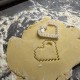 Pixel heart cookie cutter