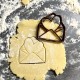 Envelope heart cookie cutter
