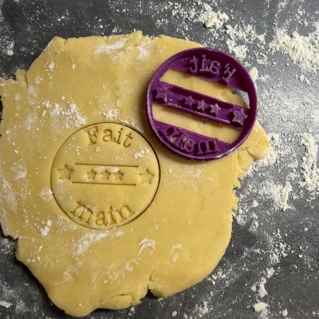 "Fait-Main" cookie cutter