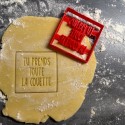 Tu prends toute la couette cookie cutter