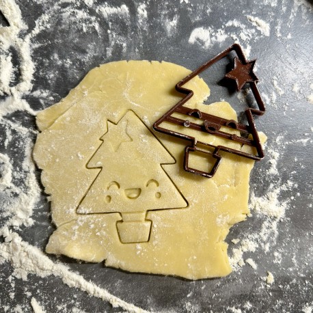 Kawaii Christmas Tree cookie cutter