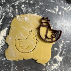 Hen cookie cutter
