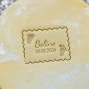 Petit Beurre Custom cookie cutter with name and flower - Personalized
