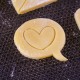 Comic book heart cookie cutter