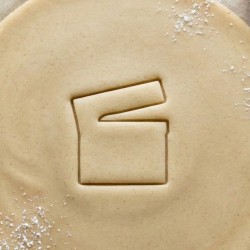 Movie clap cookie cutter