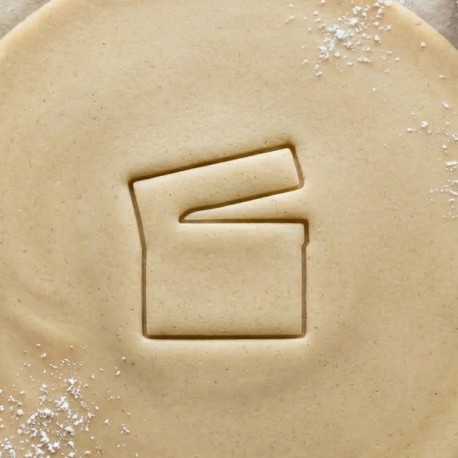 Movie clap cookie cutter