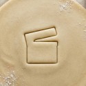 Movie clap cookie cutter