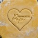 Bonne fête Papa Heart cookie cutter - Personalized with name