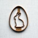 Rabbit Easter egg cookie cutter