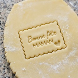 Petit Beurre "Bonne fête Maman" cookie cutter