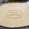 Joyeux Anniversaire cookie cutter