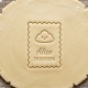 Petit Beurre Custom cookie cutter with name and flower - Personalized