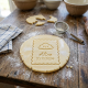 Petit Beurre Custom cookie cutter with name and flower - Personalized