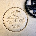 Emporte-pièce Joyeux Noël Camion avec Sapin