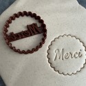 Emporte-pièce Merci Cercle Festonné