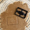 Dog paw Petit Beurre Custom cookie cutter with name - Personalized