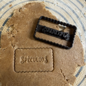 Dog paw Petit Beurre Custom cookie cutter with name - Personalized
