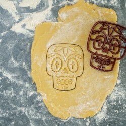 Mexican Skull cookie cutter - Dia de los muertos